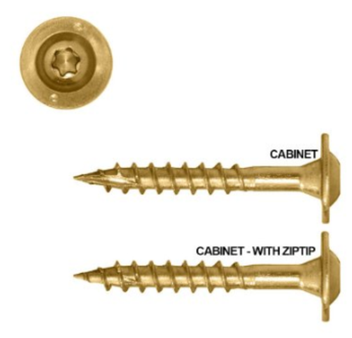 GRK 10069 Cabinet Screw, 8 X 1-1/4", Bulk, 4000Pc/Pk