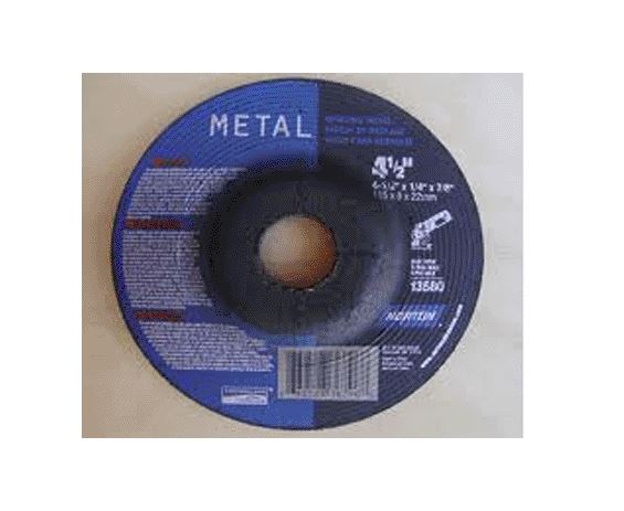 Norton 43605 Cut-Off Depressed Center Wheel, Metal, 4-1/2" x 1/4" x 5/8"