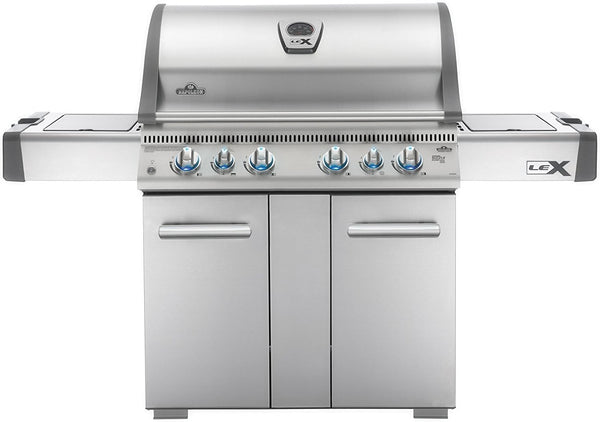 Napoleon LEX605RSBINSS LEX 605 Natural Gas Grill With Side Burner and Infrared Bottom & Rear Burners, 90500 BTU