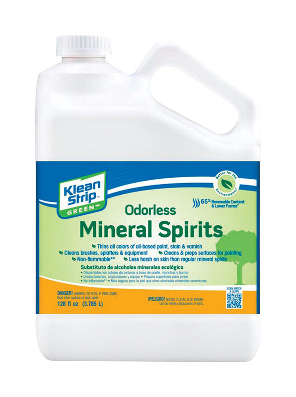 Klean Strip GKGO75CA Green Odorless Mineral Spirits, 128 Oz