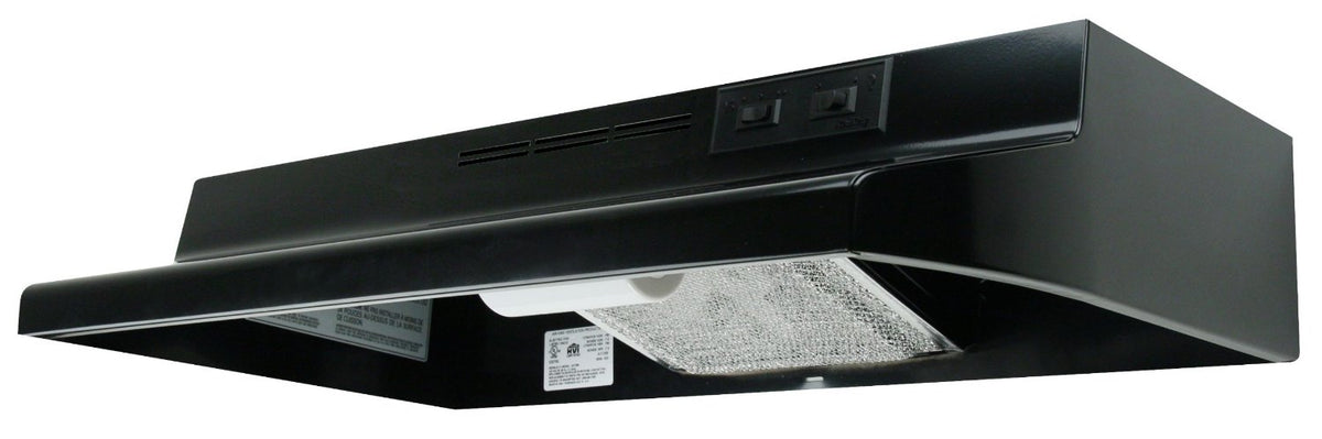 Air King AD1306 Advantage Ductless Range Hoods, 30", Black