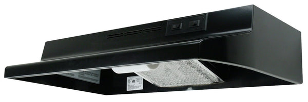 Air King AD1306 Advantage Ductless Range Hoods, 30", Black