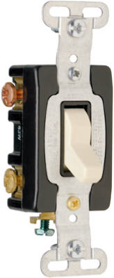Pass & Seymour Commercial 3-Way Toggle Switch, 15A, Light Almond