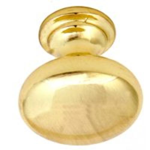 Mintcraft C893PB Brass Polished Cabinet Knob, 1-3/8"