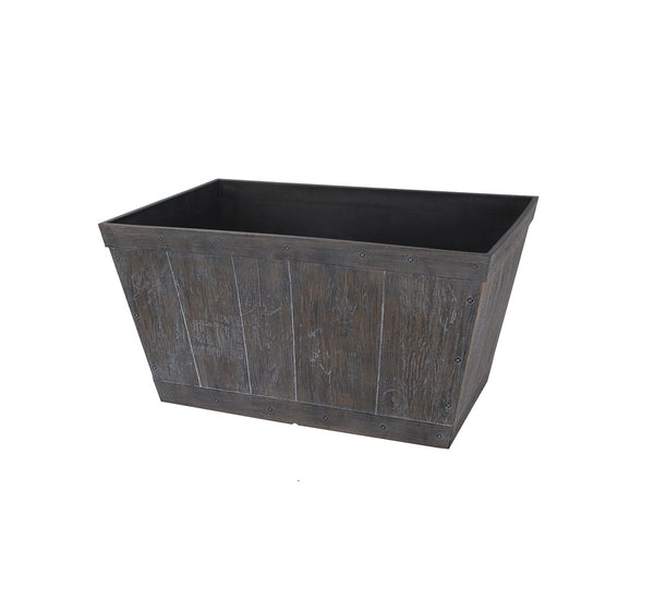 Landscapers Select S17060122-01-A Barn Planter, High-Density Resin