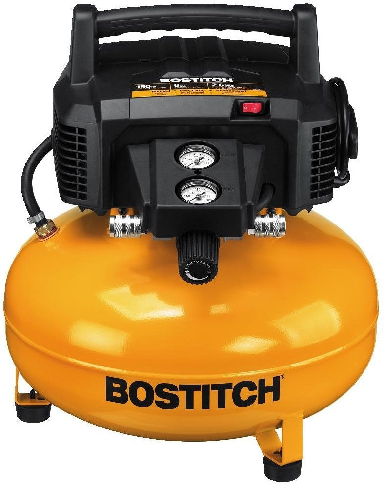 Bostitch BTFP02012/1 Pancake Air Compressor, 6 Gallon, 150 PSI