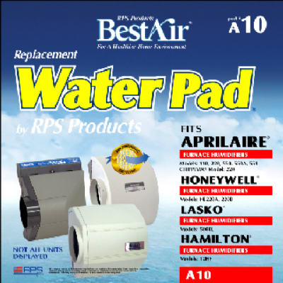 BestAir A10 Whole House Humidifier Replacement Metal/Clay Water Pad