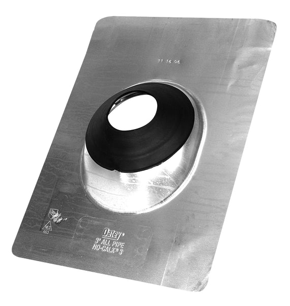 Oatey 12946 Standard Base Flashing, 3", Aluminum