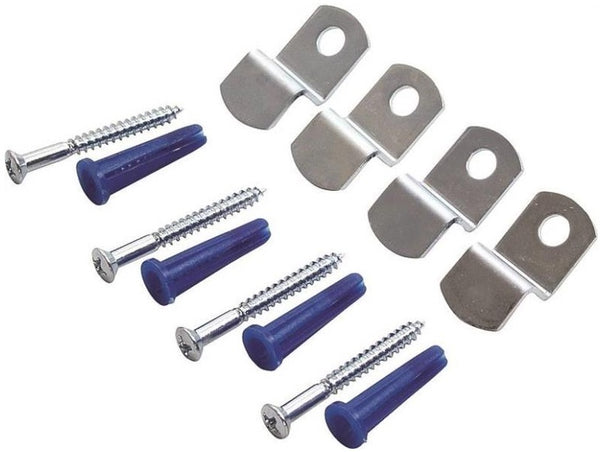 Prosource PH-121155-PS Mirror Holder With Anchor, Zinc-Plated, 1-1/8"