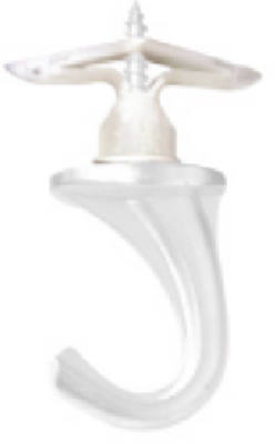 Hillman Fasteners 122407 Versa Hook Small, White, 2 Count