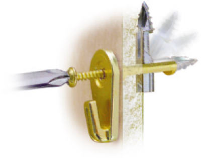 Hillman Fasteners 122410 Heavy Duty Mega Hook, Large, Brass