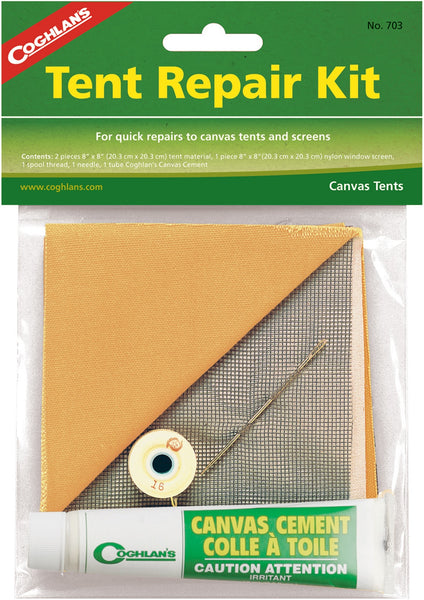 Coghlan&#039;s 703 Tent Repair Kit, Gray, 8" x 8"