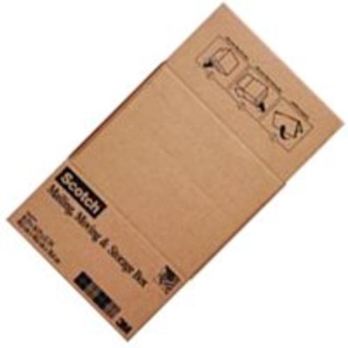 Scotch 8016.2FB Folded Shipping & Storage Box, 16" x 16" x 12", Brown