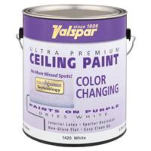 Valspar 027.0001420.007 Color Changing Ceiling Paint, 1 Gallon, White