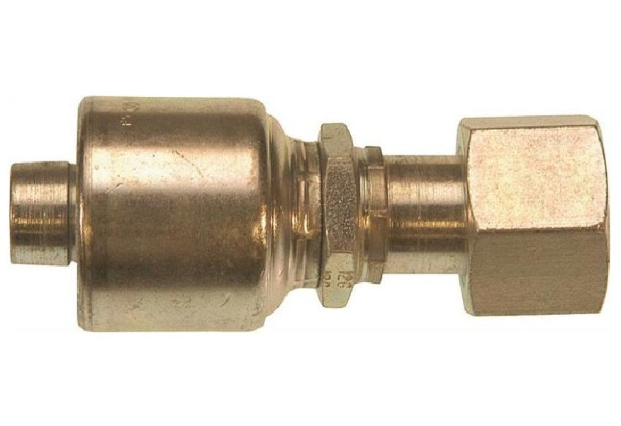 Gates G252300608 Hydraulic Hose Coupling, 3/8 in, FNPT, Low Carbon Steel