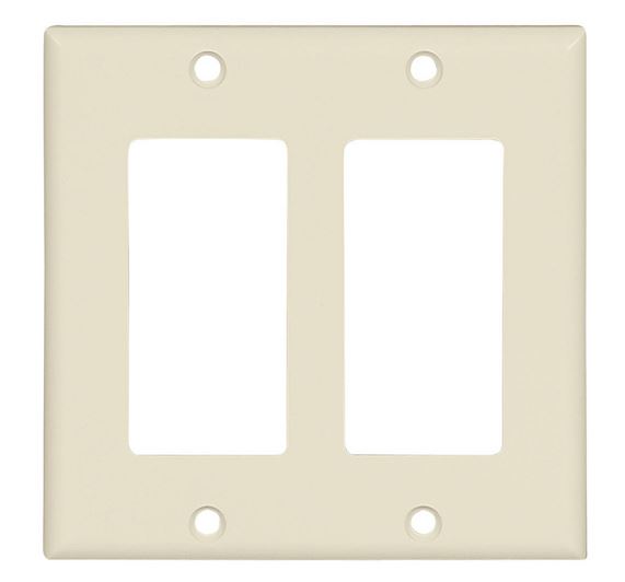 Cooper Wiring 2152A-BOX 2Gang Decorator/Gfci Plate - Almond