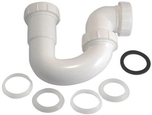 Danco 94005 Sink and Drain Repair Trap, Plastic, White, 1-1/2" Dia