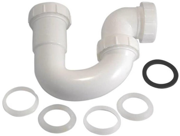 Danco 94005 Sink and Drain Repair Trap, Plastic, White, 1-1/2" Dia