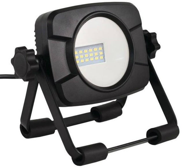 Power Zone O-C1-1000SS LED Work Light With Stand, Black, 1000 Lumens