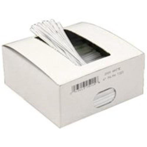 Docuprint Forms & Signs WHITE TWIST TIES Docuprint Forms & Sings Twist Ties Flex Wire 9" x 27 Gauge, White