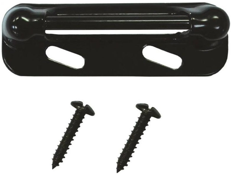 Prosource 41005-U-PS Storm/Screen Door Strike Plate, Black