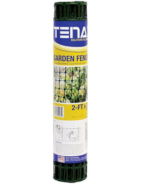 Tenax 2A140089 Polyethylene Garden Fence, 2&#039; x 25&#039;, Green