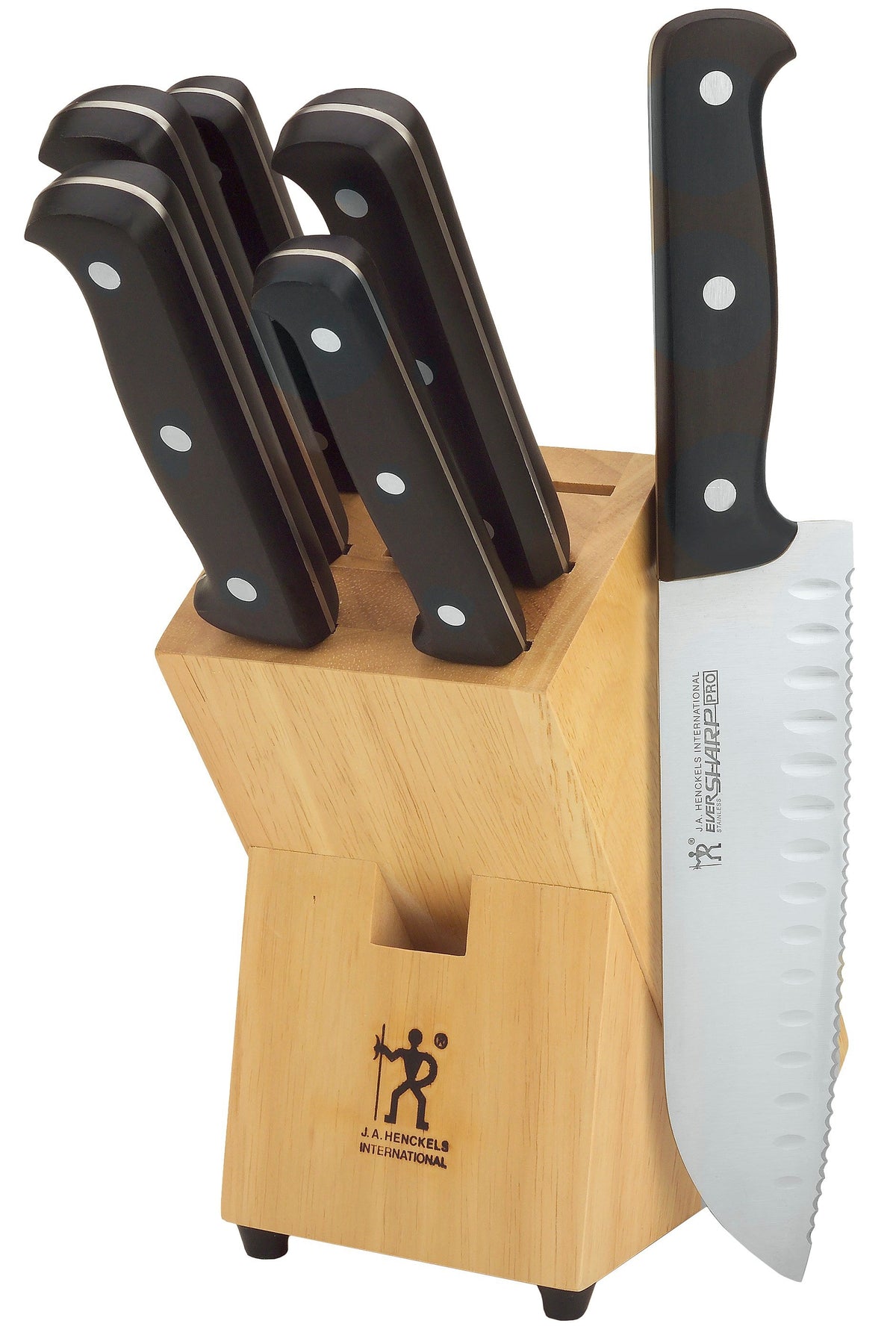 J.A. Henckels 35393-000 Eversharp Pro Knife Set With Block, 7 Piece