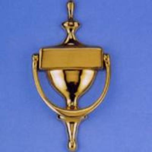 Mintcraft HR4004PB Door Knocker, 7", Polished Brass