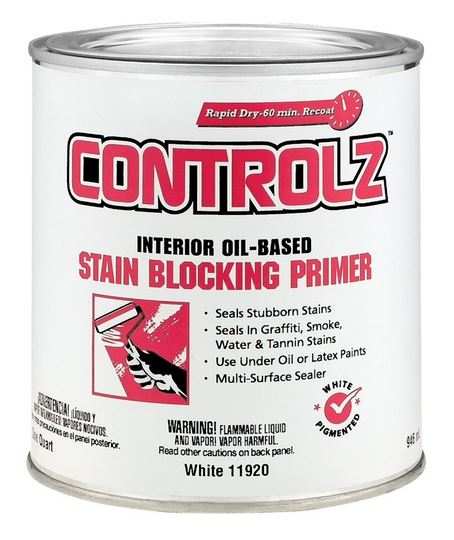 Valspar  044.0011920.005 Controlz Stain Block Primer, Oil-Based, White