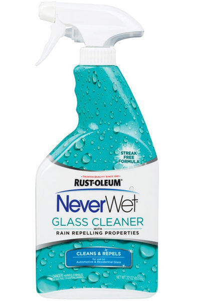 Rust-Oleum 293122 NeverWet Auto Glass Cleaner, 22 Oz
