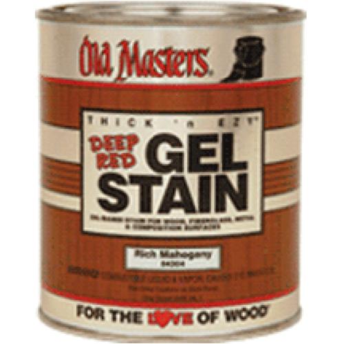 Old Masters 84308 Deep Red Gel Stain, Rich Mahogany