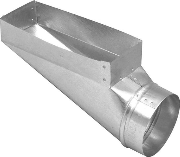 Imperial GV0664 Galvanized Duct End Boot, 30 Gauge, 3" x 10" x 6"