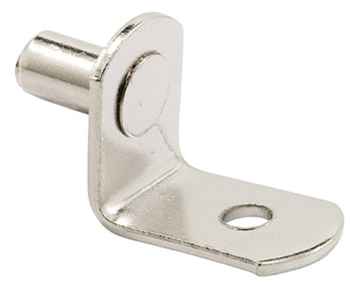 Prime-Line 377-6739 Shelf Support Peg, 1/4", Steel, Nickel Plated
