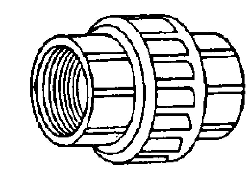 King Brothers U-0500-T Union Sch80 1/2"Fpt Pvc