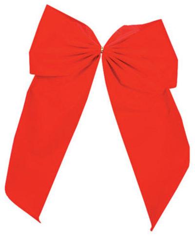 Holiday Trims 7295ACE Extra Large Velvet Bow, Red, 15"
