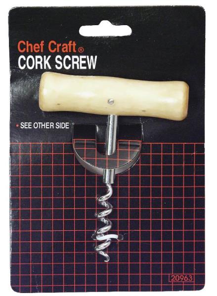 Chef Craft 20963 Cork Screws Wood Handle