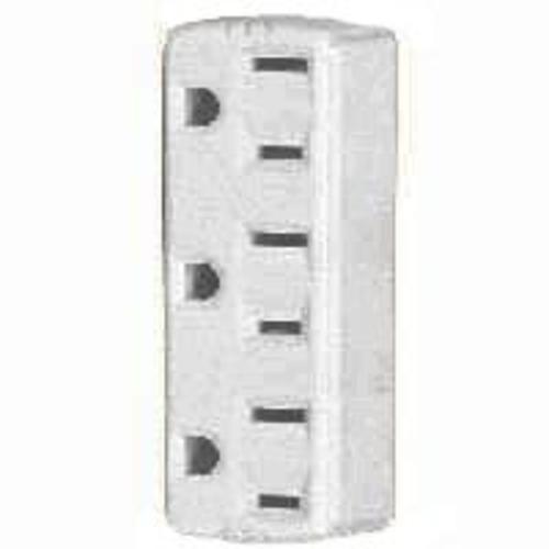 Cooper Wiring BP1147W Triple Tap 3 Wire Adapter, White