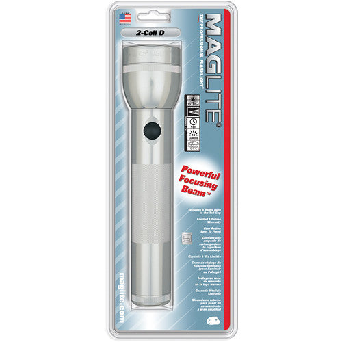 Maglite SS2D106 2-D Cell Flashlight, Silver