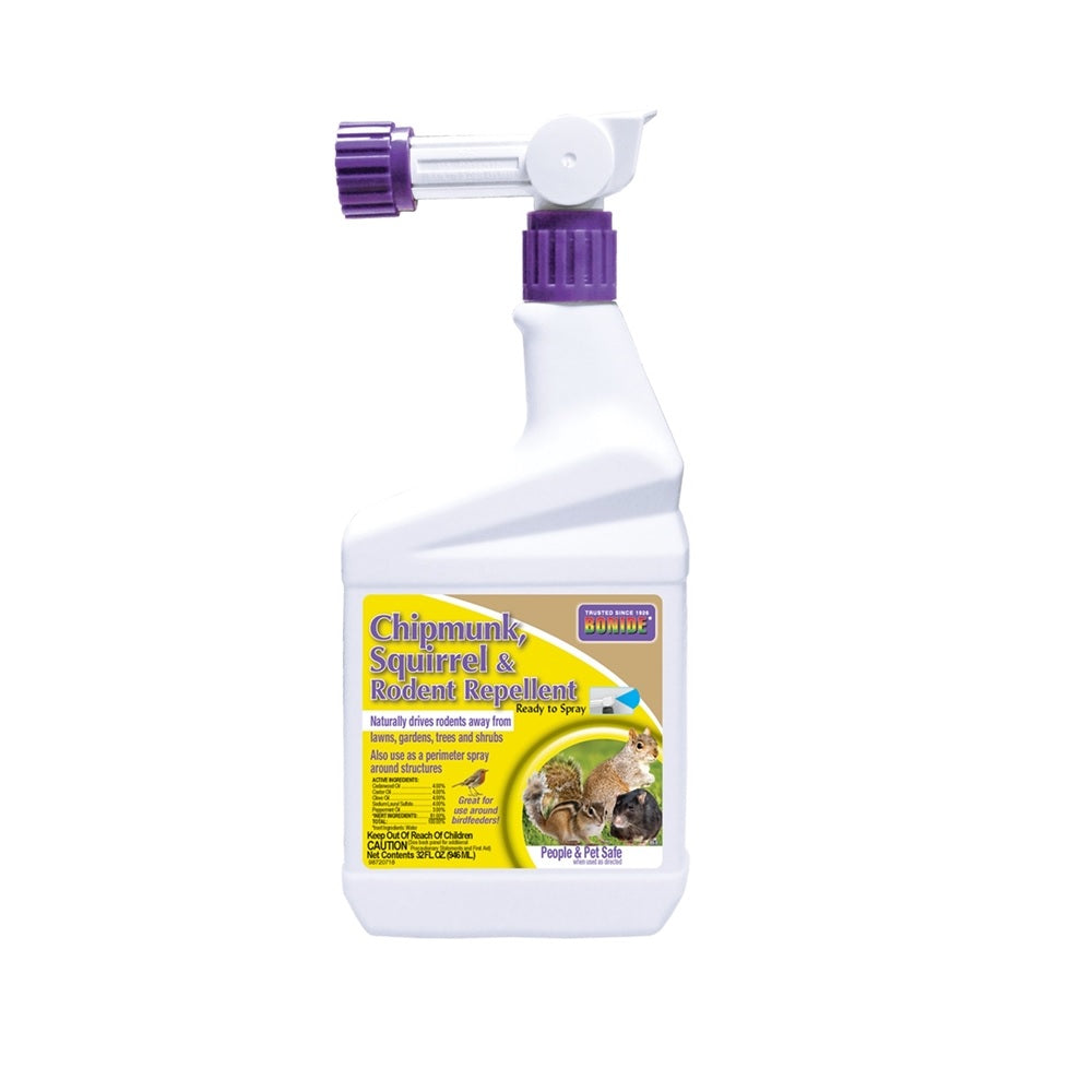 Bonide 868 Chipmunk, Squirrel & Rodent Repellent, Quart