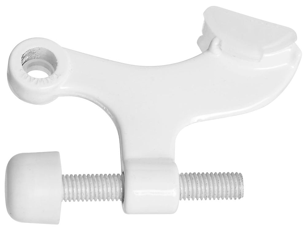 National Hardware N279-752 Adjustable Hinge Pin Door Stop, White