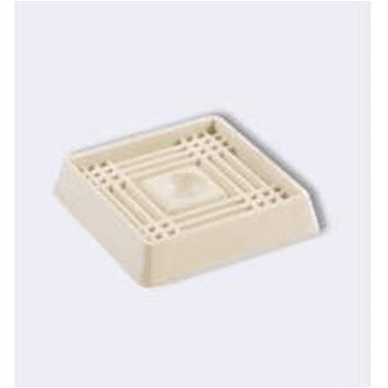 Shepherd 9166 Square Caster Cup, Off-White, 2"