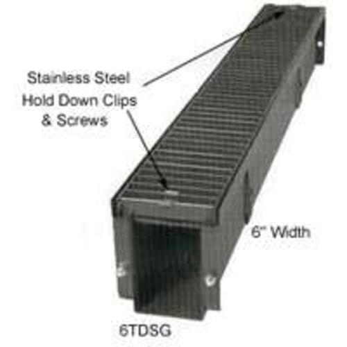 Marshall Stamping 6EPS Trench Drain End Plate, 6-3/4" x 7", Steel