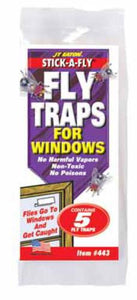 Jt Eaton 443 Stick-A-Fly Fly Traps for Windows, 5-Pack