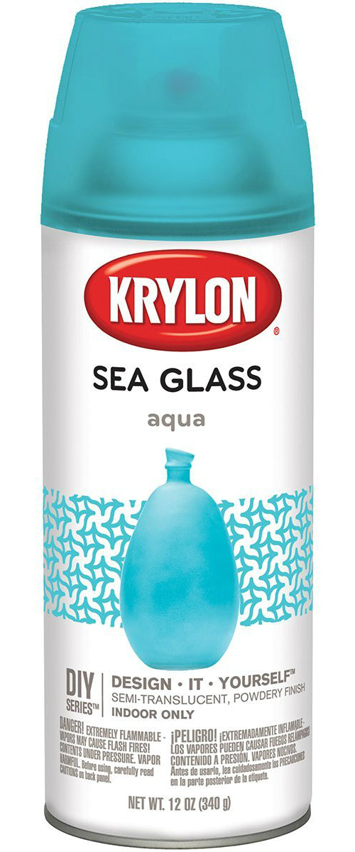 Krylon K09057000 Sea Glass Spray Paint, Aqua, 12 Oz