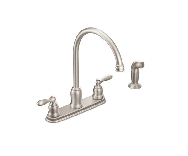 Moen CA87060SRS High-Arc Kitchen Faucet with Side Spray, 1.5 GPM