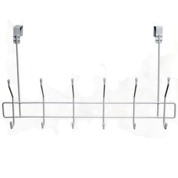 Simple Spaces SS-HG6-50-PE-3L Door Hanger, 6 Hook, White