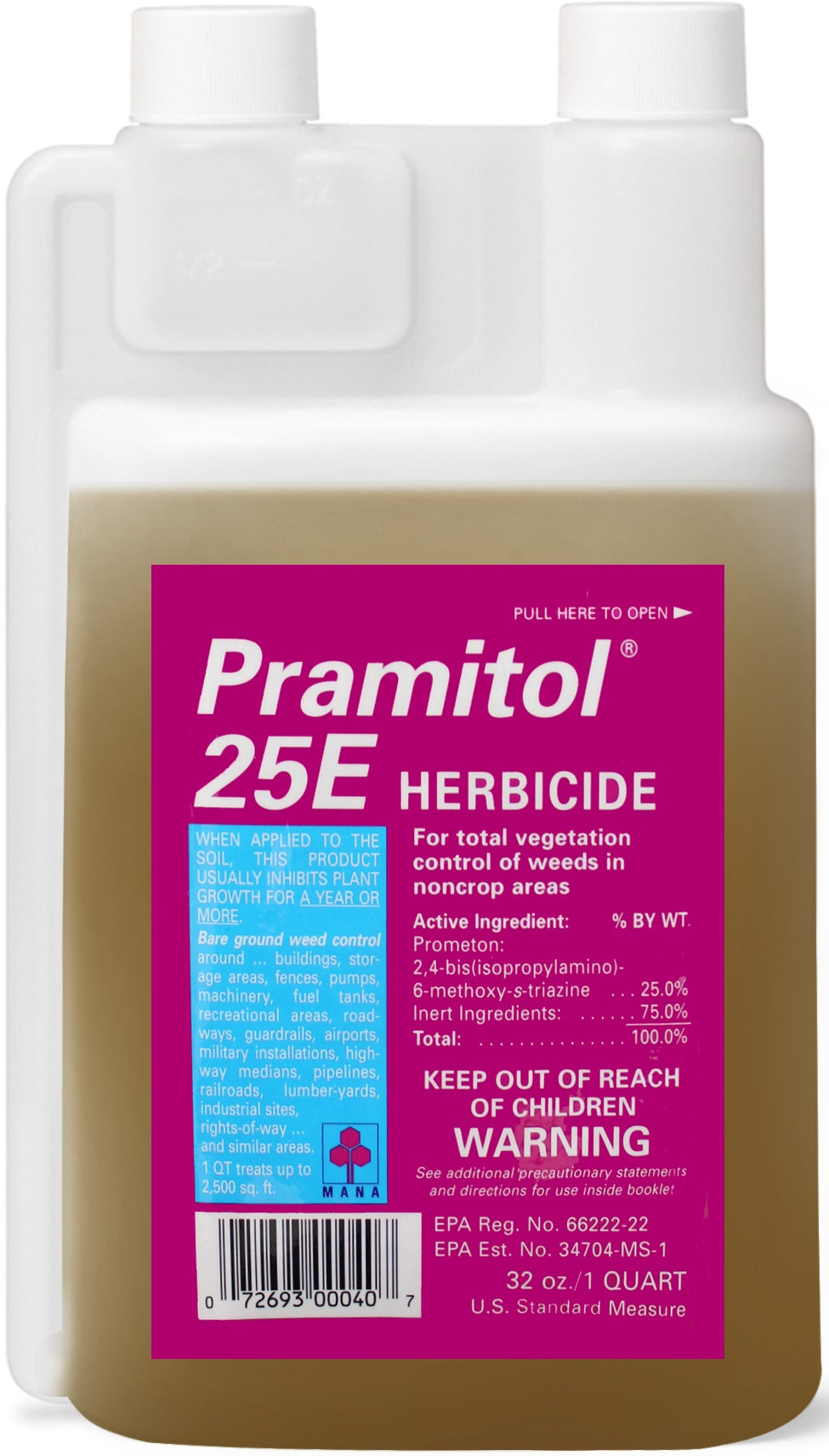 pramitol 25e bare ground herbicide Martin's Pramitol 82000040 Herbicide Vegetation Killer, 1 qt