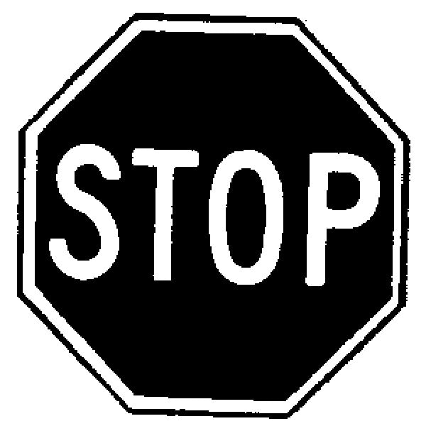 Hy-Ko HW-31 Sign Stop 18" Alum