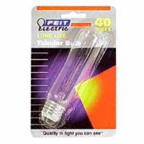 Feit Electric BP40T10 T10 Incandescent Tube Bulb, 40Watt, Clear