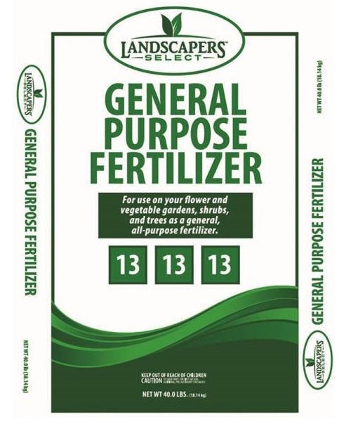 TurfCare 902744 Landscapers Select General Purpose Fertilizer, 13-13-13, 40 lbs